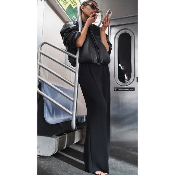 Aritzia Pants - Aritzia The Effortless Pants Wider High Rise Full Length